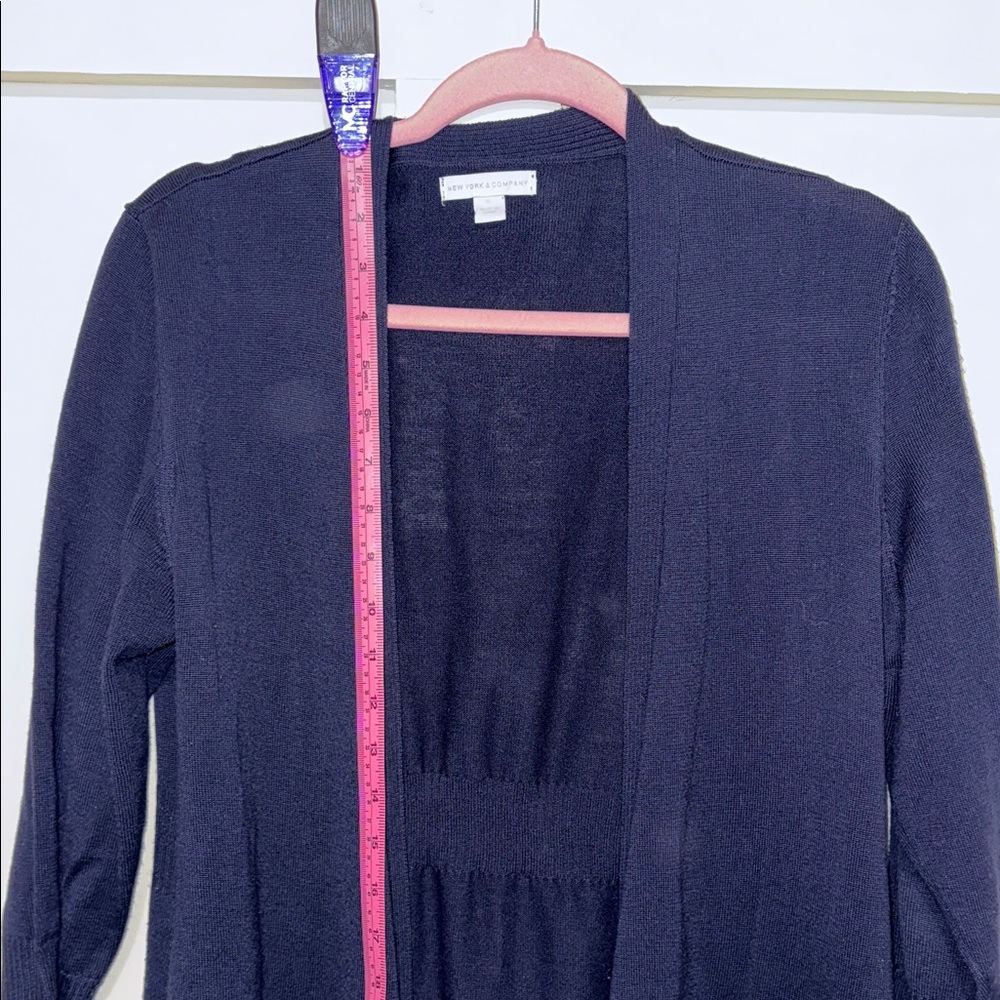 New York & Company Dark Blue Women's Cardigan